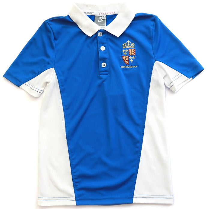 Polo Shirt Shrewsbury Blue/White Collar EY-Y2